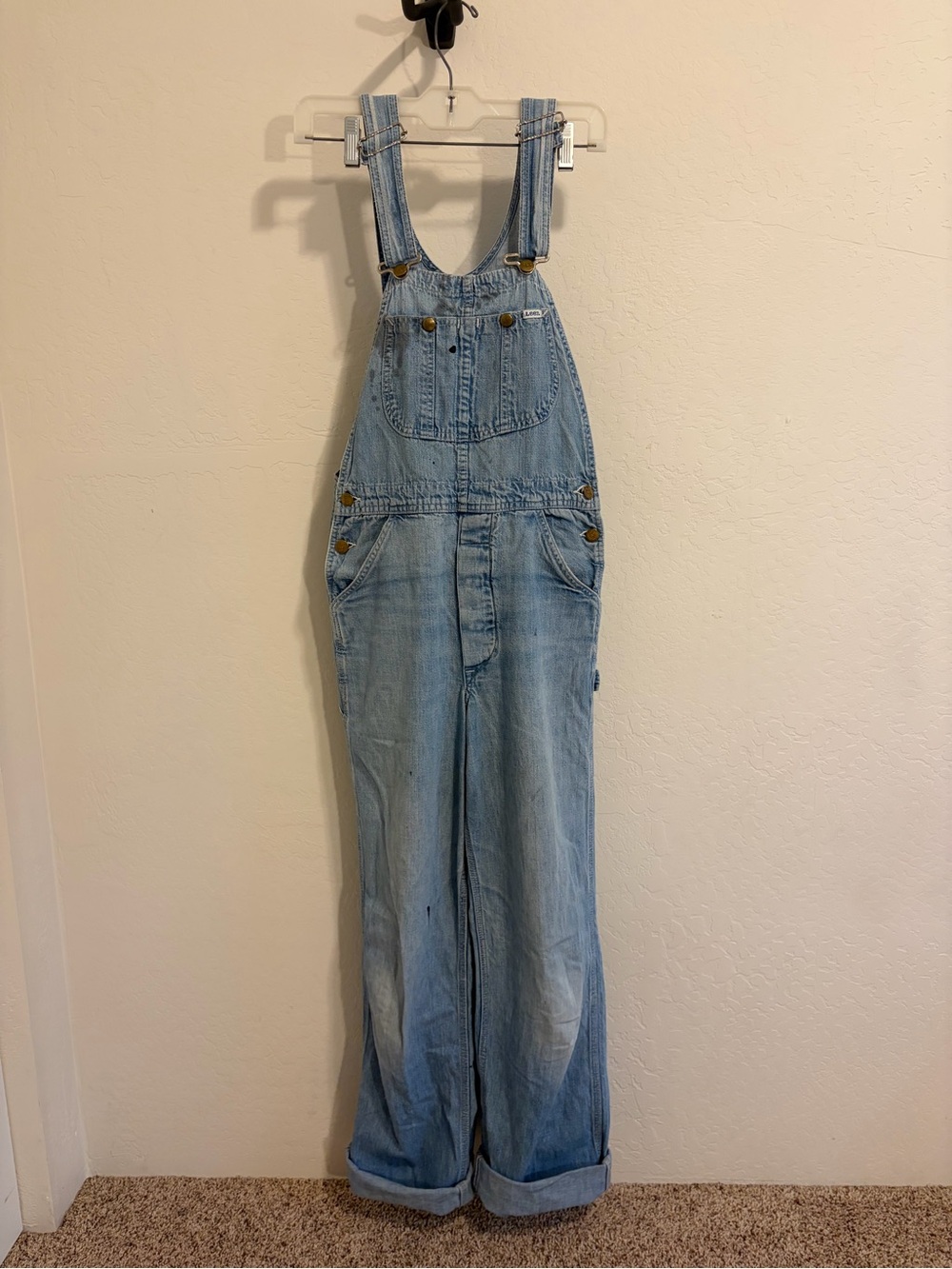 Vintage Lee worn-in Denim Overalls